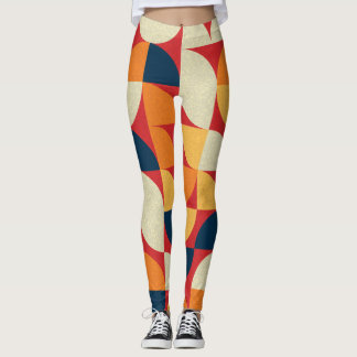 Generative Art: Colourful Quarter Circles Leggings