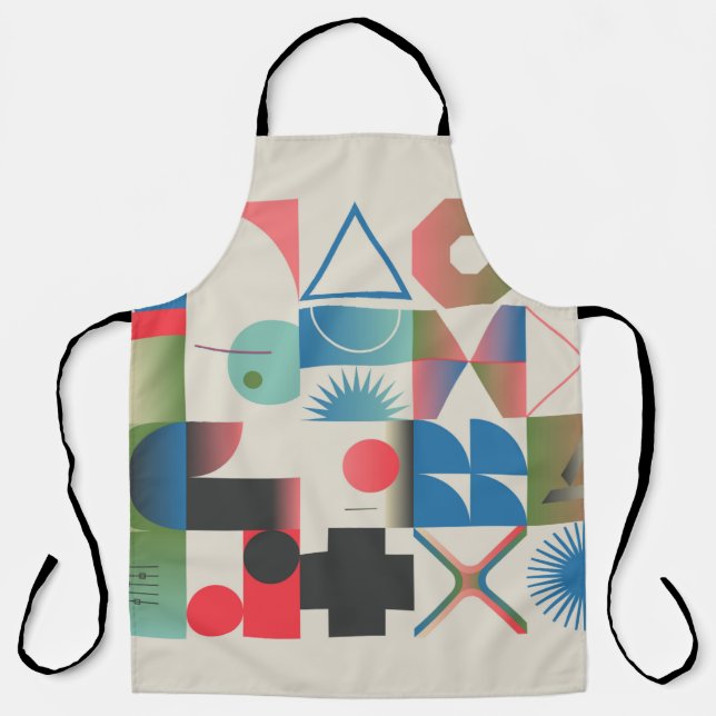 Generative design artwork graphics of bizarre comp apron (Front)