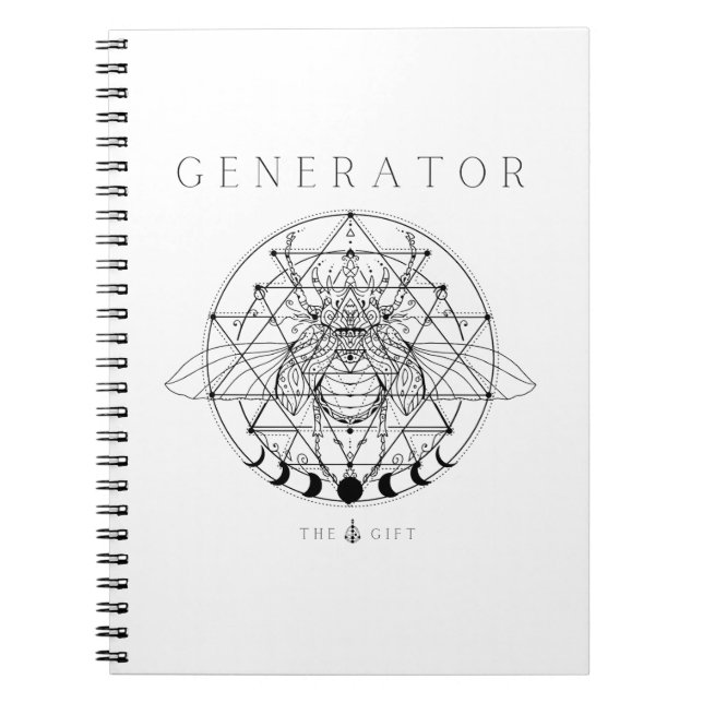 Generator Human Design type Notebook (Front)