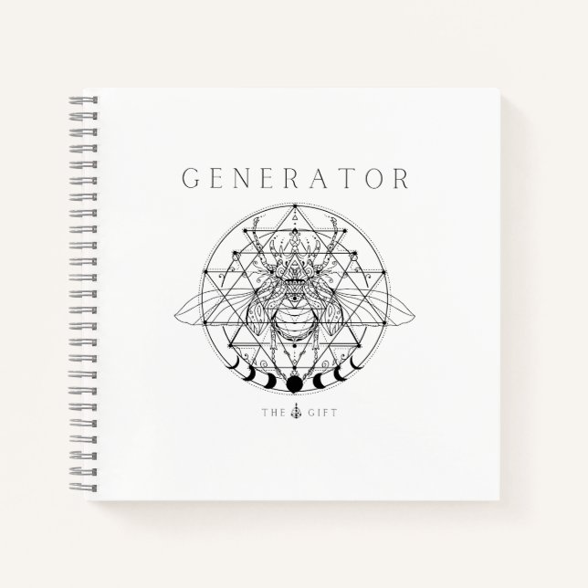 Generator Human Design type Notebook (Front)