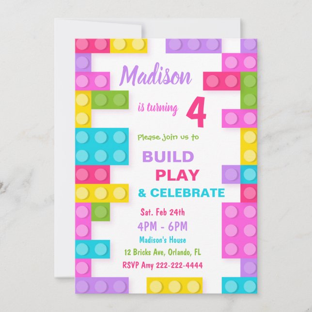 Générer des invitations de briques, bloquer des in (Devant)