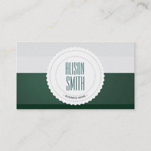 Generic Badget with green background Business Card