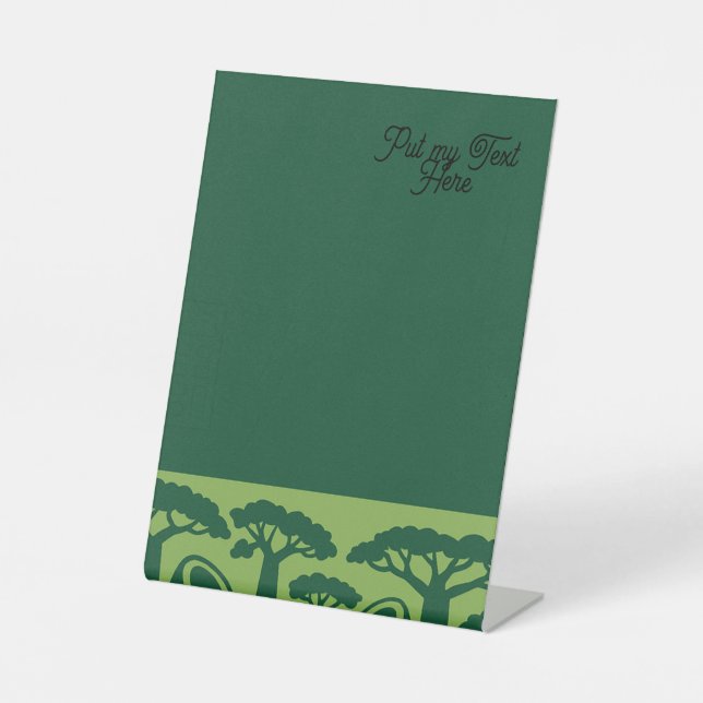 Generic Baobab Coconut Pedestal Sign (Front)