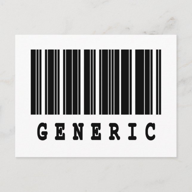 generic barcode design postcard (Front)