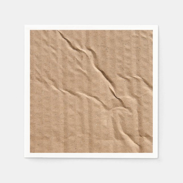 Generic Brown Cardboard Napkin (Front)