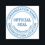 Generic Custom Official Seal Name Location URL Self-inking Stamp<br><div class="desc">Generic Professional Look,  Business or Organization Official Seal,  Name Location,  Website URL Design =========</div>