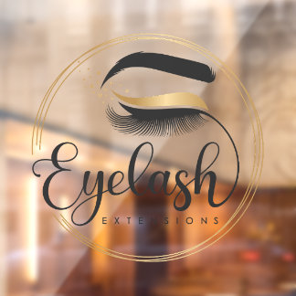 Generic Eyelash Extensions Salon Spa Window Cling