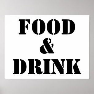 Generic Food and Drink Humorous Party Supplies Pos Poster