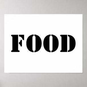 Generic Food and Drink Humorous Party Supplies Poster