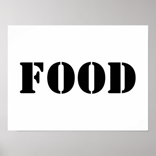 Generic Food and Drink Humorous Party Supplies Poster (Front)