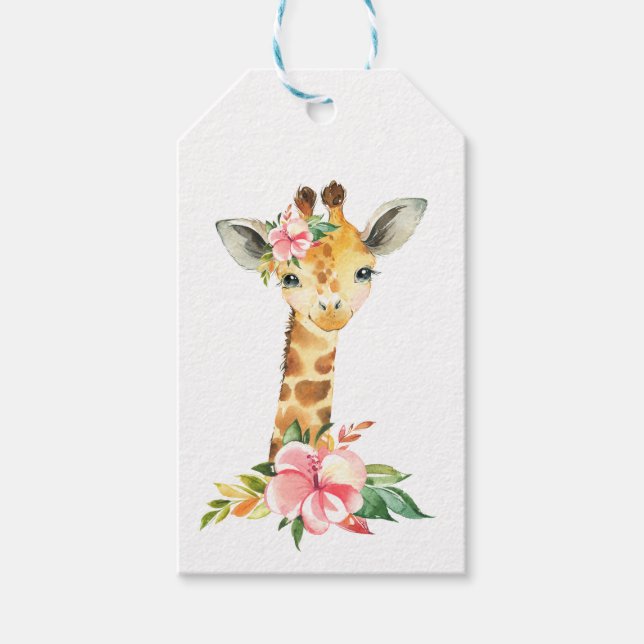 Generic Giraffe Gift Tags (Front)