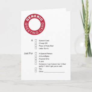 Generic Greeting Card