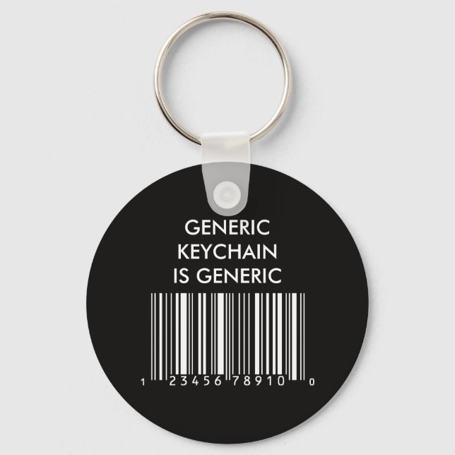 Generic is Generic Keychain (Back)