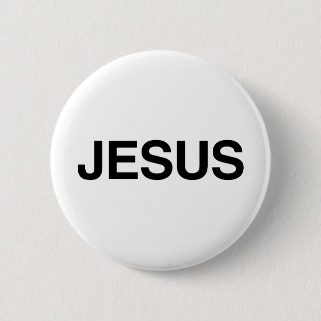 Generic Jesus 2 Inch Round Button (Front)