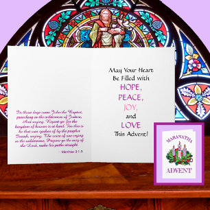 Generic MARANATHA Advent Wreath Greeting Card