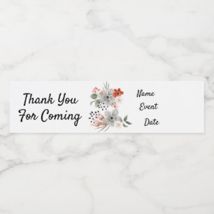 Generic Personalized Water Bottle Label