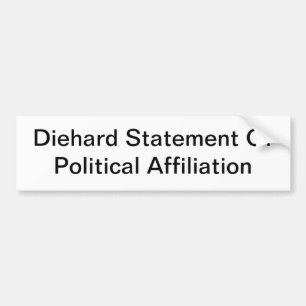 Generic Political Affiliation Bumper Sticker