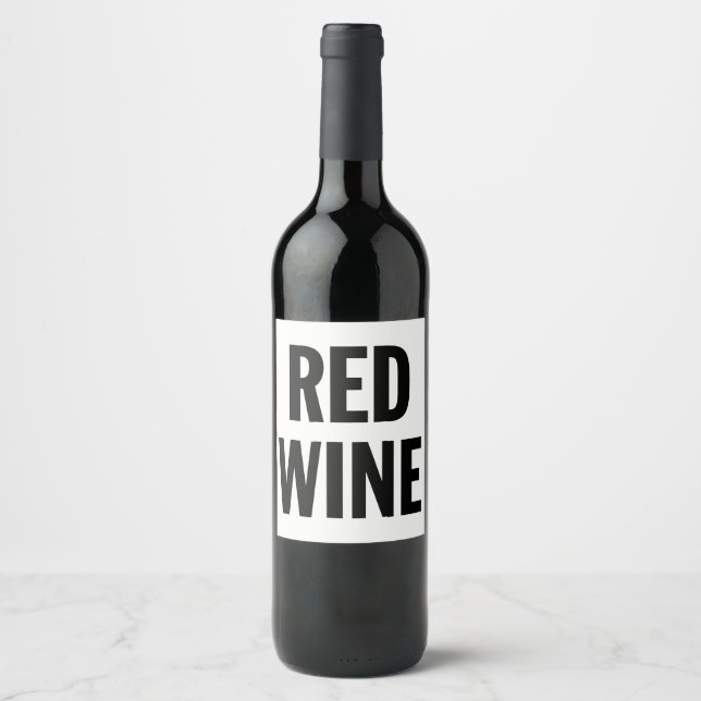 Generic Red Wine Label (Front)