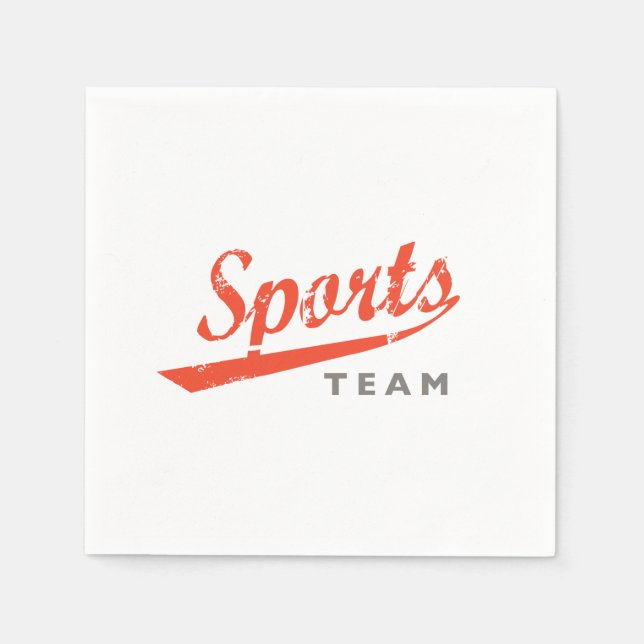 Generic Sports Team Napkin (Front)