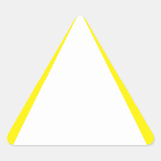 Generic Yellow Warning Triangle Sticker
