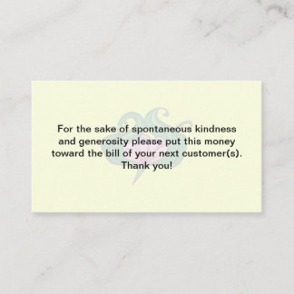 Generosity cards with Cartoon Flower