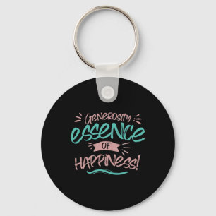 Generosity Essence Of Happiness Sticker Keychain