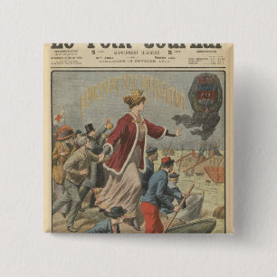 Generosity of the City of Paris and France 2 Inch Square Button