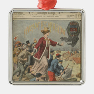 Generosity of the City of Paris and France Metal Ornament