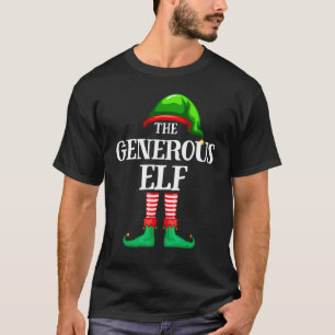 Generous Elf Matching Family Group Christmas Party T-Shirt