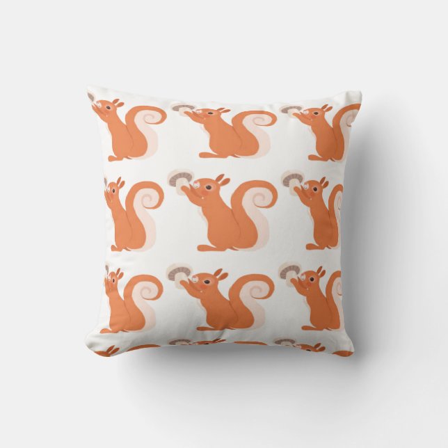 Generous Squirrel Throw Cousin  Throw Pillow (Front)