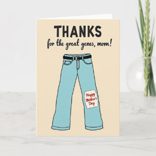 Genes Mom Illustration Card