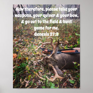 Genèse 27:3 Buck Poster