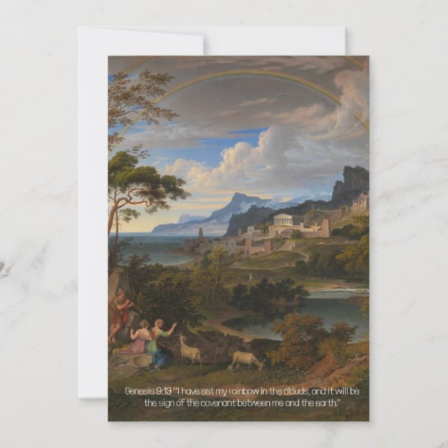 Genèse 9:13 Vierge à l'intérieur de la carte de vo (Devant)
