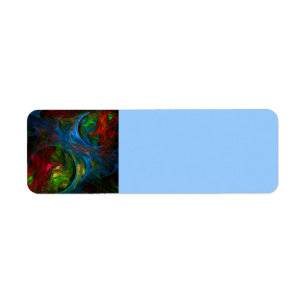Genèse Bleu Art Abstrait