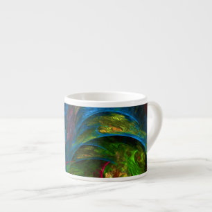 Genèse Blue Art Abstrait Espresso Mug