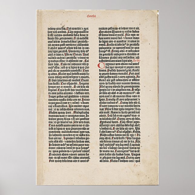 Genèse de Gutenberg p 3 affiche (Devant)