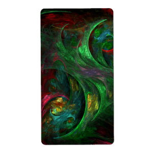 Genèse Green Art Abstrait Fractal