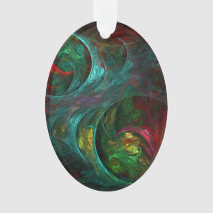 Genèse Nova Art Abstrait Acrylique Oval