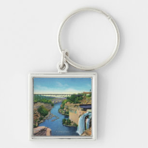 Genesee River Gorge, Park Avenue Bridge Keychain