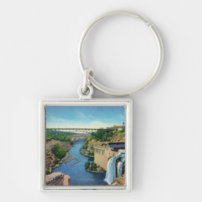 Genesee River Gorge, Park Avenue Bridge Keychain (Front)