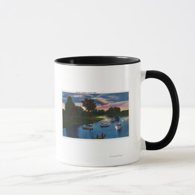 Genesee Valley Park Boating Scene Mug (Right)