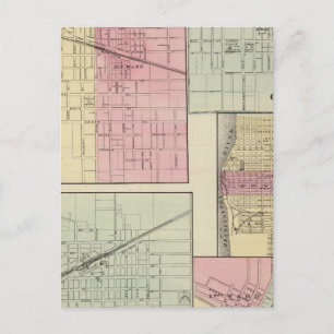 Geneseo, Kewanee, Cambridge, Fulton and Morrison Postcard