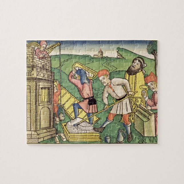 Genesis 11 1-9 Building The Tower of Babel, from t Jigsaw Puzzle (Horizontal)