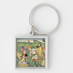 Genesis 11 1-9 Building The Tower of Babel, from t Keychain