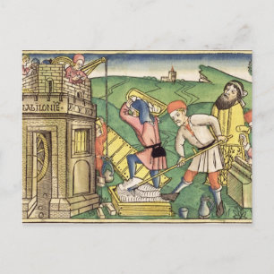 Genesis 11 1-9 Building The Tower of Babel, from t Postcard