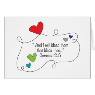 Genesis 12:3 I will bless them Christian Heart