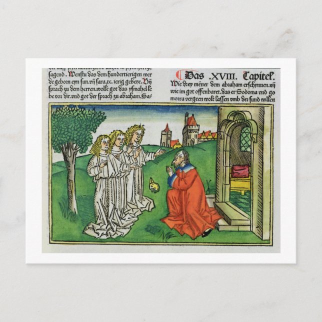Genesis 18 2 Abraham and the Three Angels, from th Postcard (Front)