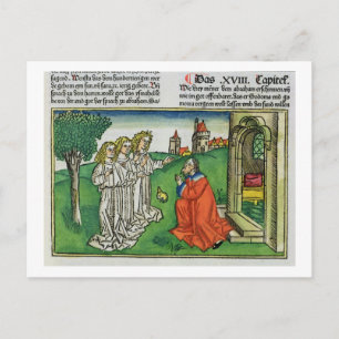 Genesis 18 2 Abraham and the Three Angels, from th Postcard