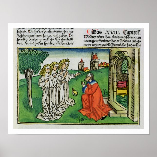 Genesis 18 2 Abraham and the Three Angels, from th Poster (Front)