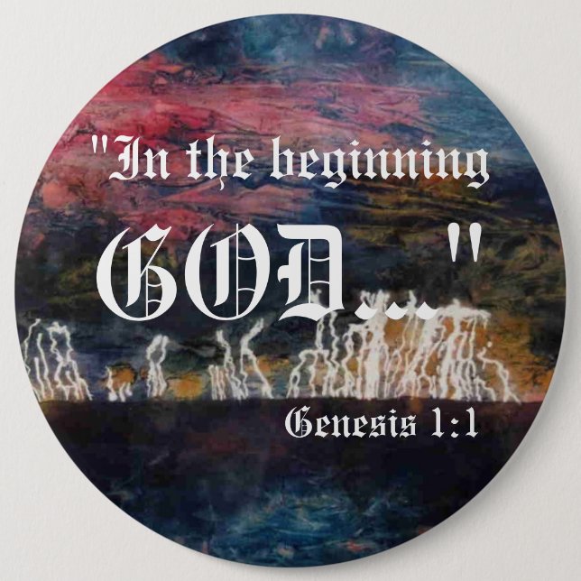 Genesis 1:1 Button (Front)